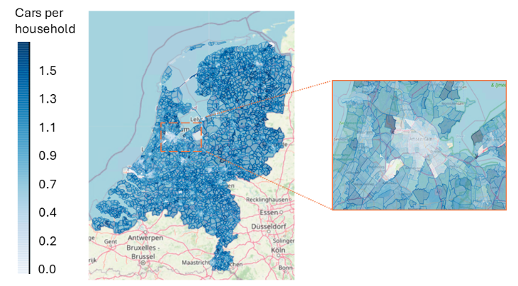 Calibration of car ownership models for populationgroup analysis
